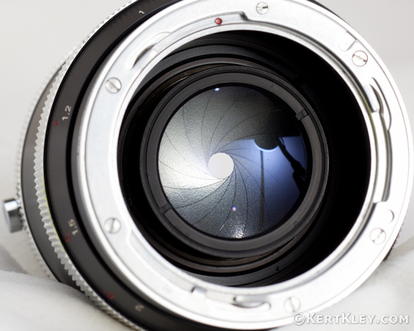  Aperture Blades - Carl Zeiss Tessar 115mm f/3.5 Pre-set Bellows Lens for Contarex