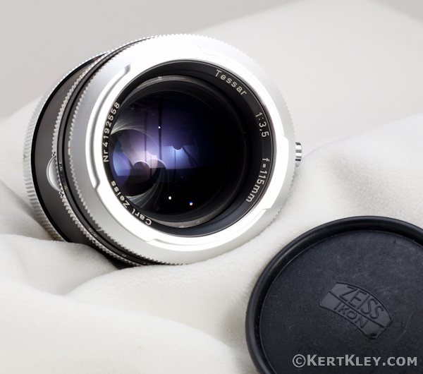 Carl Zeiss Tessar 115mm f/3.5 Pre-set Bellows Lens for Contarex.